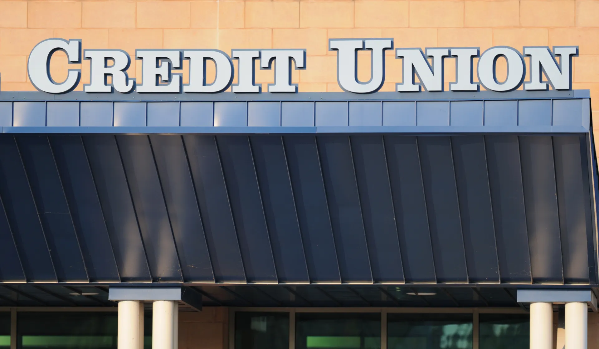 Digital advertising campaign dashboard showing credit union member acquisition cost trends and conversion rates across Google and Meta platforms